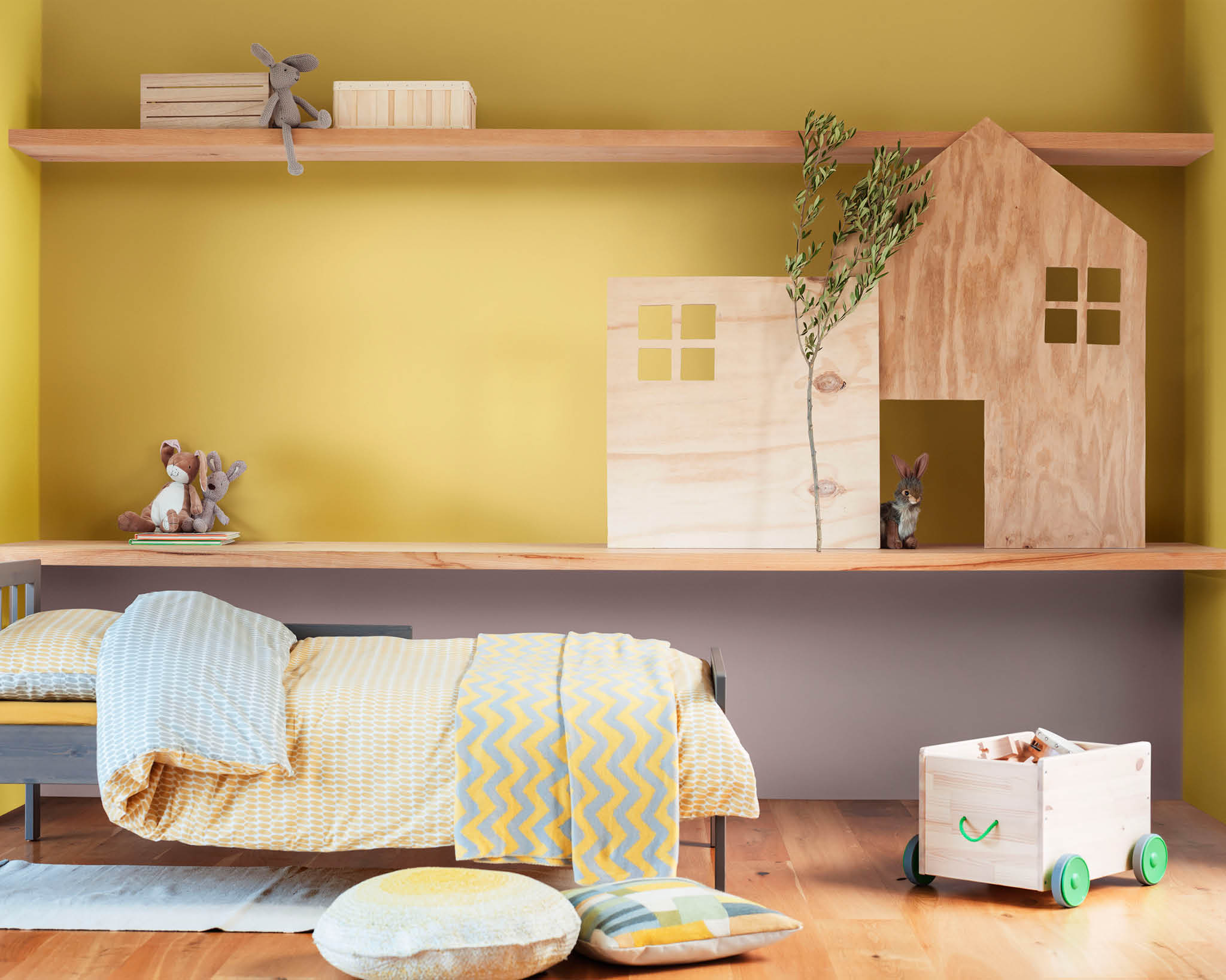 Cuatro formas de renovar el dormitorio de un niño con el Color del año